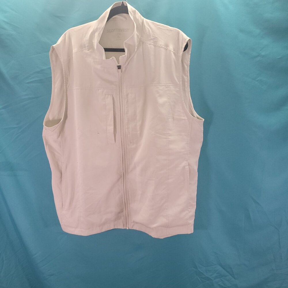 Scottevest Mens XL Featherweight Vest White
